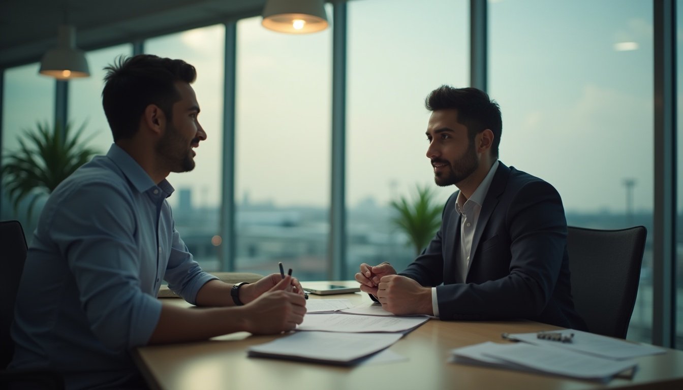 Aviation students working on aircraft